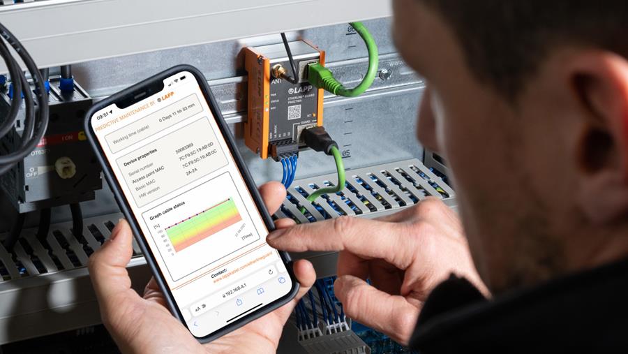 Realtime statusmonitoring datakabels