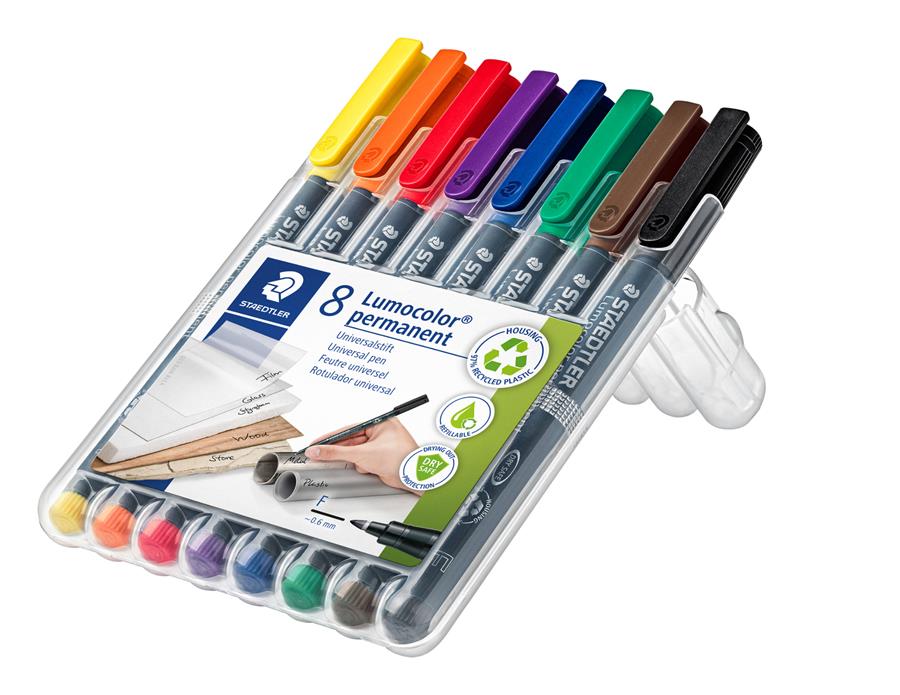 STAEDTLER mise sur le plastique recyclé pour ses produits Lumocolor