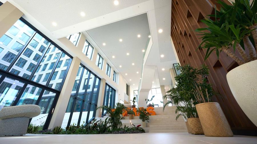 Akoestisch comfort voor nieuwe Ethias-hoofdzetel